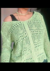 Light Green Knitted Sweater