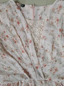 Elegant Floral Print Pleated Dress