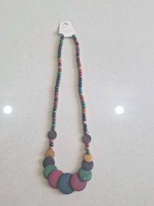 Boho Wooden Beaded Necklace