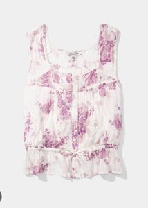 Flowy Floral Button-Up Blouse