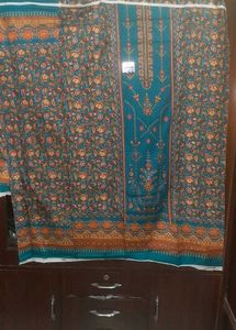 Teal Printed Pakistani suit