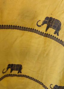 Yellow Kurta with Elephant Print