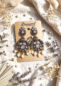 🆕Elegant Oxidized Jhumka Earrings