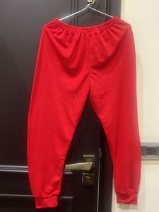 Unisex Red Full Tracksuit/Nightsuit 10-12 years
