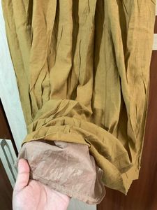 Flowy Mustard Ethnic Skirt