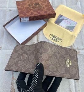Coach Signature Print Bi-fold Wallet