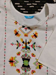 White Embroidered Tunic