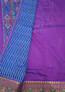 Blue Lehariya Saree