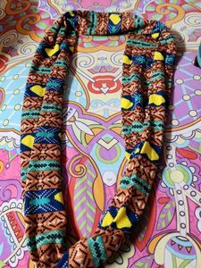 Vibrant Geometric Print Infinity Scarf