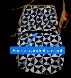 Unique Geometric Print Sling Bag