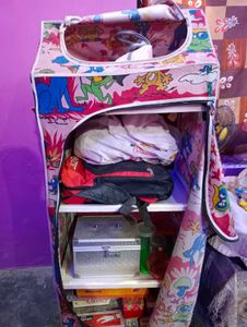 Kids' Cartoon Wardrobe 4 Compartments