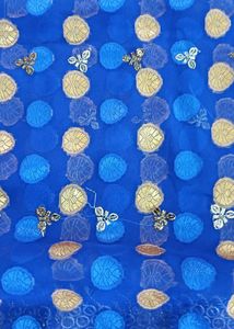Sarees... Sequence Work Transperant Saree Without Blouse Piece