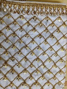 Elegant White Embroidered Padded Blouse