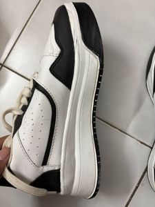 Classic White &amp; Black Sneakers