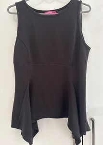 Stylish Black Peplum Top
