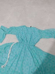 Flowy Teal Blue Maxi Dress