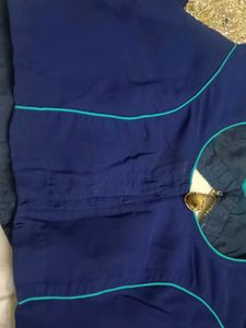 Designer Navy Blue Saree Blouse
