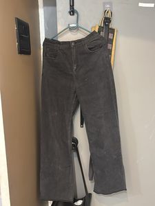 Gray Wide Leg Jeans