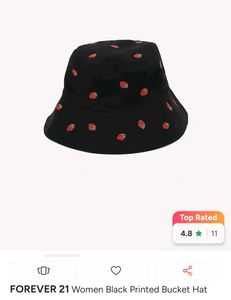 Bucket Hat 🍓🖤