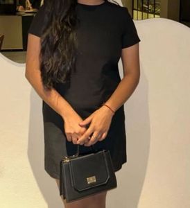 Classic ZARA Black Short Sleeve Dress