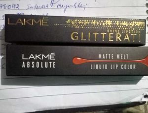 Lakme Absolute Matte Melt & Glitterati Lipsticks