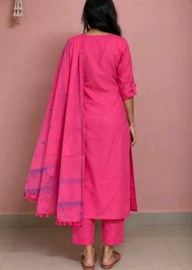 Pink Kurta Set Dupatta