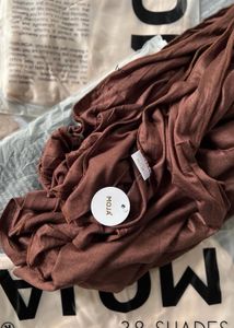 Elegant brown jersey hijab