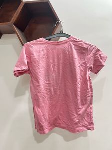 Cute Panda Print Pink T-Shirt