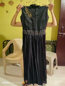 Elegant Black Sequined Gown