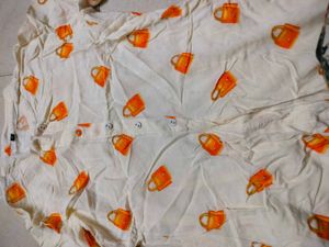 Vintage Orange Purse Print Shirt