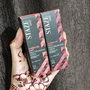 COMBO!Staze Matte Lipstick &amp; Multipurpose Sticks