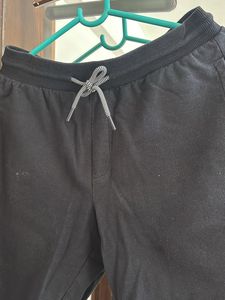 Black Cotton Sweat Shorts