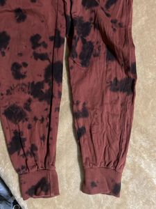 Aesthetic Red Black Joggers
