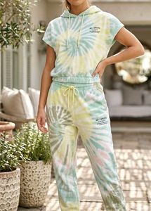 Tie-Dye Hoodie and Pajama Set