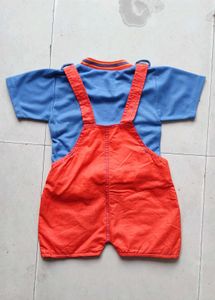 Denim Dungaree Clothing Set