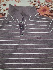 Striped Men's Polo T-Shirt