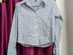 Blue And White Stripped Shirt