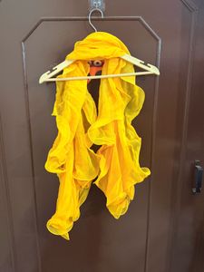 Vibrant Yellow Organza Festive Lehanga