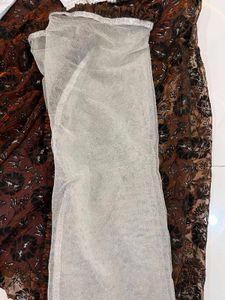 Brown Floral Lehenga Choli with Sequins and moti