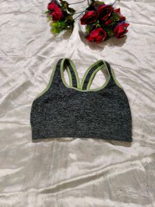 Green Sports Bra - Run Rest Repeat
