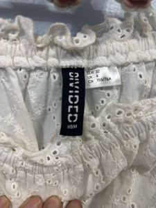 H&amp;M Broderie Anglaise Off-Shoulder Top