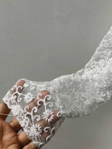 Elegant White Lace Kurta