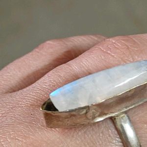Moonstone Cut Stone Ring
