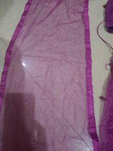 Sparkling Purple Lehenga Set for Girls