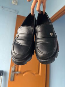 Chunky Black Loafers