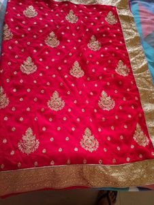 Womens Red Saree