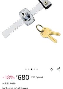 Glass Door Lock with Keys