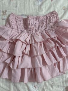 Pink Ruffle Skirt