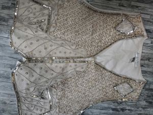 Sequin Embellished Party Vest