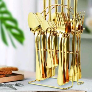 *24PCS PREMIUM LUXURY GOLDEN CUTLERY🍴